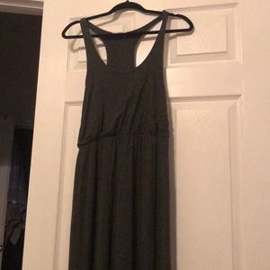 Floor length jersey dress